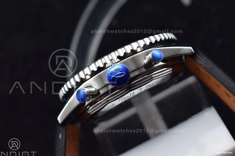 on Bracelet Navitimer 43mm BLS Black Edition 1 916 SS A Best Popular Dial Leather 1:1 0427